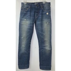 Norman Russell-The Cookie Slim Fit-32Wx30L-Raw Selvedge Beach Wash Denim-RARE